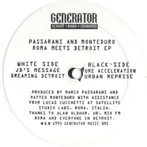 Passarani And Monteduro – Roma Meets Detroit